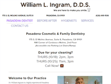 Tablet Screenshot of pasadena-dentist.com